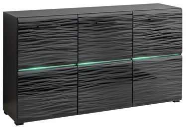 Комод Halmar Blade 4 KOM/SB, черный, 150x41x86 см