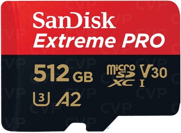 Mälukaart SanDisk Extreme Pro 512GB microSDXC V30 UHS-I Class 10