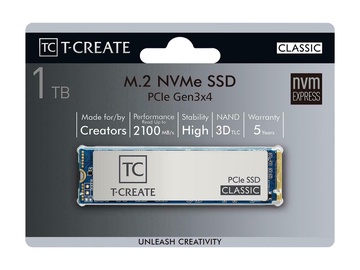Kietasis diskas (SSD) Team Group T-Create Classic PCIe 3.0, PCIe, 1 TB