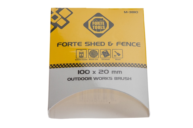 Кисть Forte Tools, плоский, 100 мм, лакированные/для работы с масляными красками