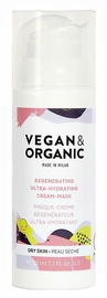 Veido kaukė Vegan & Organic Regenerating Ultra-hydrating Cream-mask, 50 ml