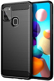 TakeMe Carbon Effect Back Case For Samsung Galaxy A21s Black