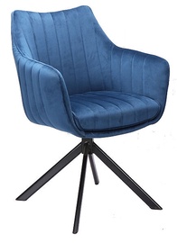 Стул для столовой Azalia Velvet, синий, 61 см x 44 см x 86 см