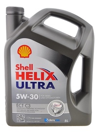 Машинное масло Shell 5W - 30, синтетический, для легкового автомобиля, 5 л