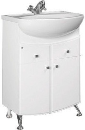 Шкаф для ванной MN Step 12 300x800x585mm White