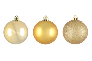 Ziemassvētku eglītes rotaļlieta Gold Display, 60 mm, 9 gab.