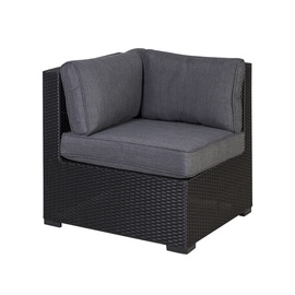 Moduļu dīvāna elements Home4you Sevilla Corner w/ Cushions Black