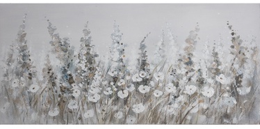 Home4you Oil Painting 46x96cm Flowers