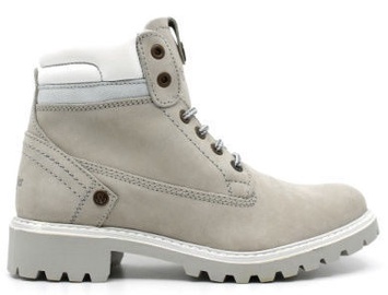 Wrangler Creek Fur Leather Winter Boots Ice Light Gray 40