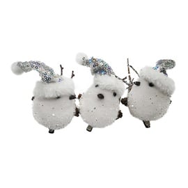 Ziemassvētku eglītes rotaļlieta Christmas Touch A53401 White, 3 gab.