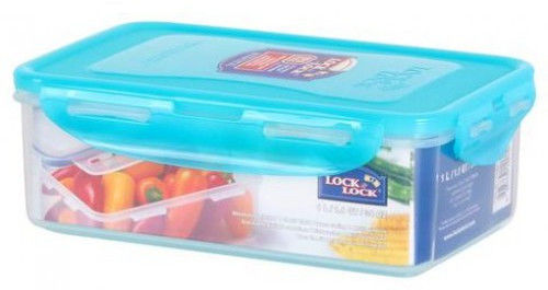 Micro Mini Organiser Box Compartments Blue Teal Latch Sideways Utility