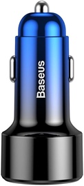 Baseus Magic USB + USB Type-C Car Charger PPS QC 4.0 Blue