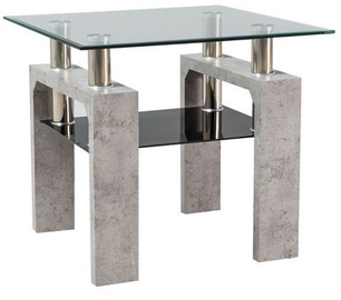Kafijas galdiņš Signal Meble Lisa D Concrete, 600x600x550 mm