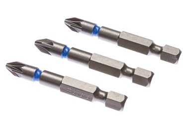 Uzgaļi triecienskrūvgriezim Forte Tools PZ2, 50mm, 3gab.