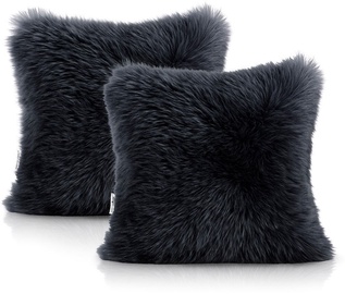 AmeliaHome Dokka Pillowcase 45x45 Black 2pcs