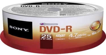 Sony DVD-R 4.7GB 16x 25pcs