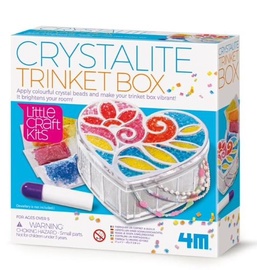 Dekorēšanas komplekts 4M Crystalite Trinket Box 4768, daudzkrāsaina