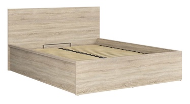 Black Red White Tetrix Bed B 160x200cm Sonoma Oak