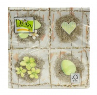 Popierinės servetėlės Daisy, 33 x 33 mm, 20 vnt.