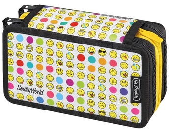 Herlitz 3 Piece Pencil Case Smileyworld Rainbow Faces