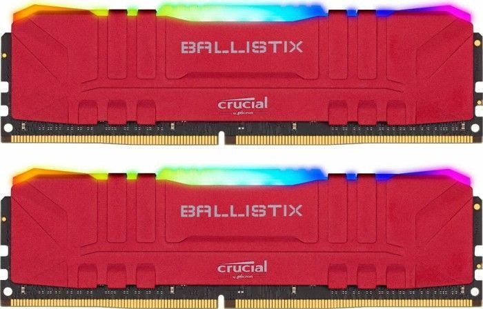 Operatīvā atmiņa (RAM) Crucial Ballistix RGB Red BL2K16G30C15U4RL, DDR4, 32 GB, 3000 MHz
