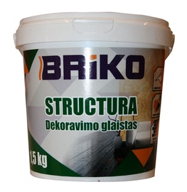 Шпаклевка Briko Structura, готов к использованию, белый, 1.5 l