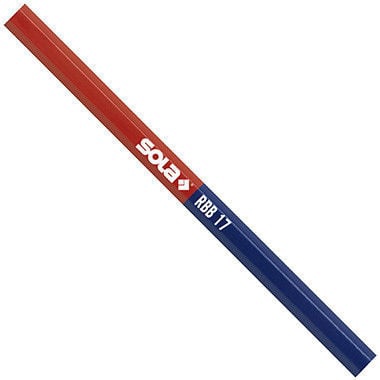 Galdnieka zīmulis Sola, 17 cm, zila/sarkana