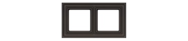 Двойная рамка Liregus Retro, коричневый