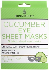 Skin Academy Cucumber Eye Sheet Mask 3pcs