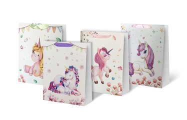 Paper Gift Bag With Unicorn 31x12x40cm SCW314-ABCD-L
