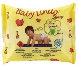 Влажные салфетки Baby Lindo Aloe Vera, 20 шт.