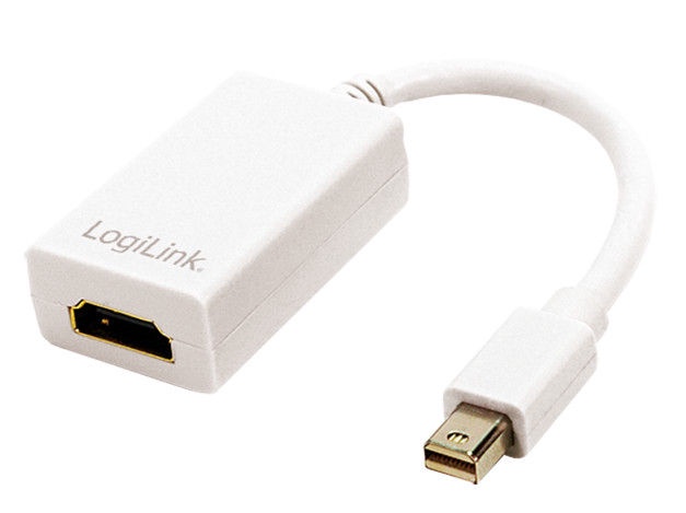 Адаптер Logilink CV0036A miniDisplayPort - HDMI Mini Display port male, HDMI female, белый