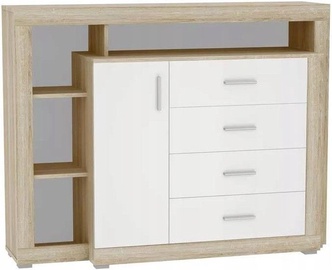 Komoda Tuckano Warsaw Sonoma Oak/White, 1360x1040x400 mm