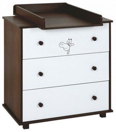 Klups Chest Of Drawers Safari Giraffe Cream/Walnut