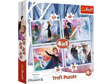 Пазл Trefl 4-in-1 Frozen II Magic Forest 736031, 35/48/54/70 шт.