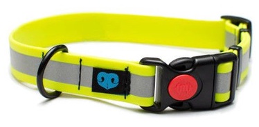 Dogcessories Composite Reflex Biothane Dog Collar M Yellow