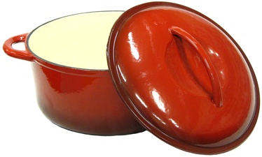 Asi Collection Cast Iron Casserole 6.5l Red