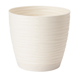 Form Plastic Flower Pot Sahara Petit Ø10cm White