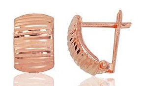 Diamond Sky 14K Red Gold Earrings Classic XVIII
