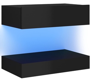 Öökapp VLX High Gloss 3079693, must, 60x35x15.5 cm