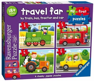 Пазл Ravensburger Travel Far 4in1 07303, 72 шт.