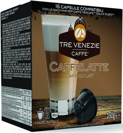 Cafee Tre Venezie Caffelatte komposteeritavad kohvikapslid, 16 kapslit