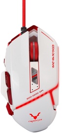 Spēļu pele Chiropter GM2 Pro Aluminum Optical Gaming Mouse, balta