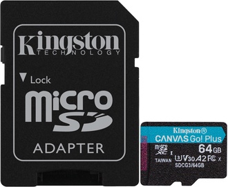 Atmiņas karte Kingston Canvas Go! Plus, 64 GB