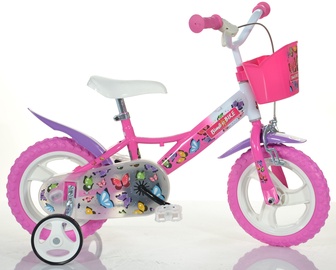 Vaikiškas dviratis Bimbo Bike Butterfly, rožinis, 12"