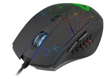 Žaidimų pelė Tracer XO RGB, juoda