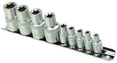 Geko TORX Socket Set 1/4'' 1/2'' 9pcs