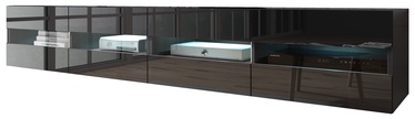 Vivaldi Meble Rita Double TV Stand Black Gloss
