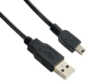 4World USB Type A To Mini USB Type B Cable 1.8m Black