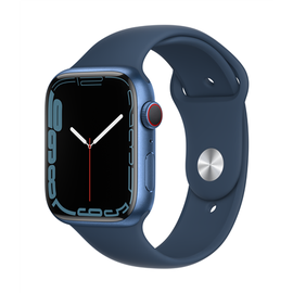 Умные часы Apple Watch Series 7 GPS + LTE 45mm Aluminum, синий